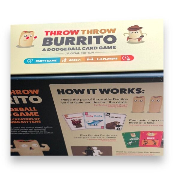 Throw Throw Burrito A Fun Dodgeball Card Game By Exploding Kittens Fun Kids Game - Picture 8 of 14